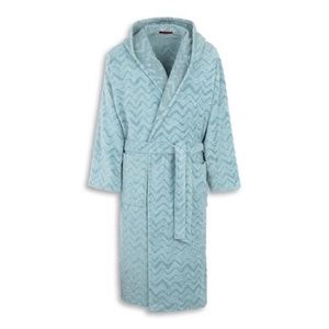 Blue Rex Chevron Bath Robe by Missoni Home - Size Small